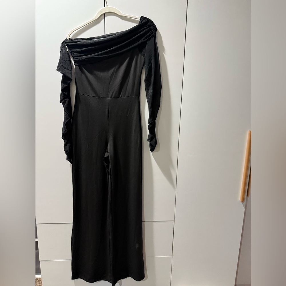 Black Off-Shoulder Jumpsuit